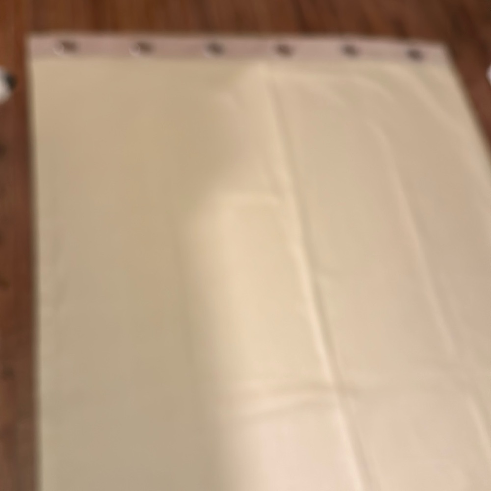 4 Crème color long curtains, big eyelets for curtain rod🤎🤎🤎